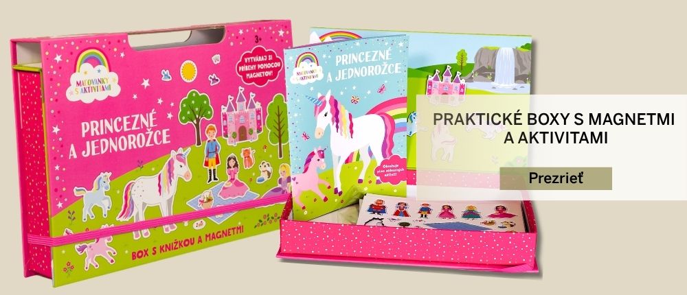 Knižky s magnetkami a praktické boxy